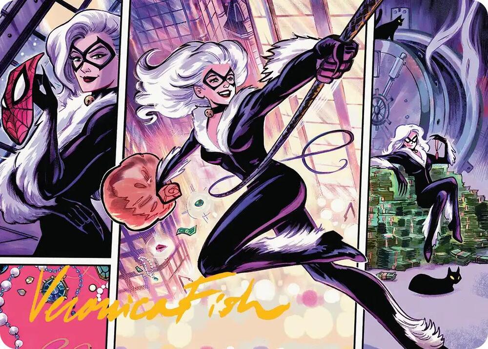 Black Cat, Cunning Thief Art Card (Gold-Stamped Signature) card image
