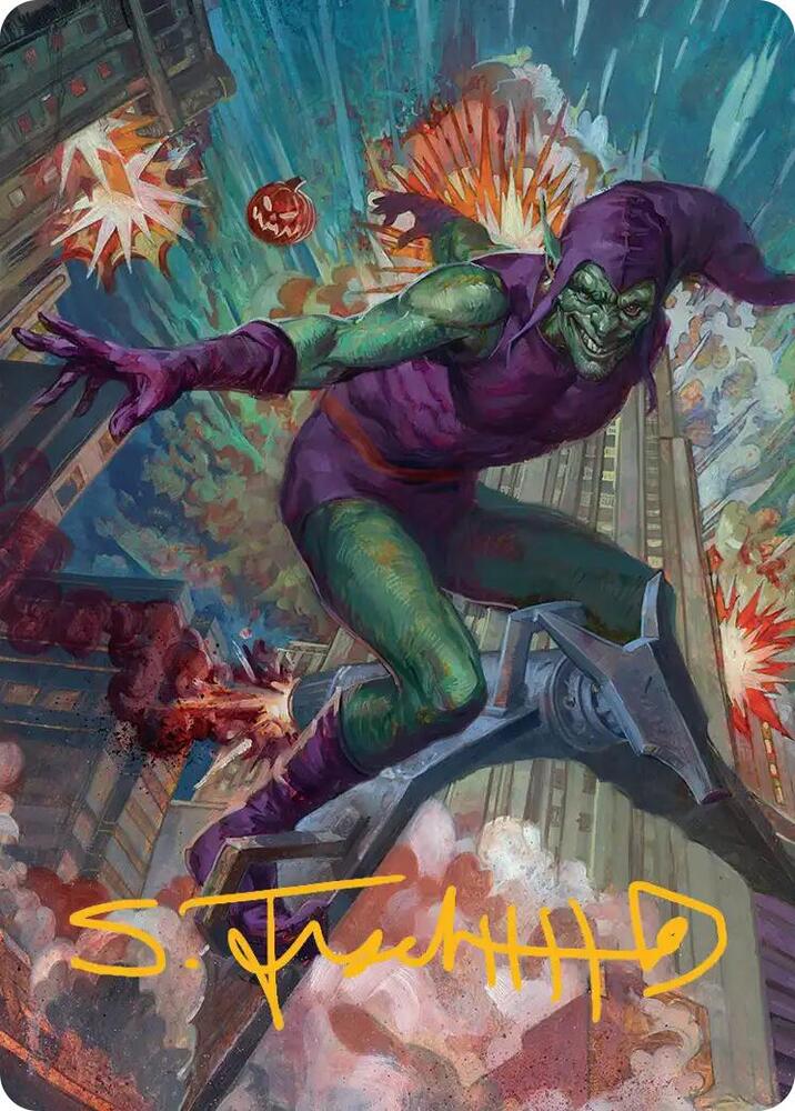 Green Goblin Art Card (26/54) (Gold-Stamped Signature) card image