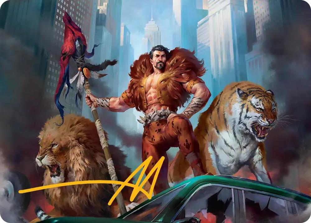 Kraven, Proud Predator Art Card (Gold-Stamped Signature) card image