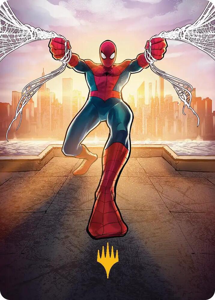 Amazing Spider-Man Art Card (36/54) (Gold-Stamped Planeswalker Symbol) card image