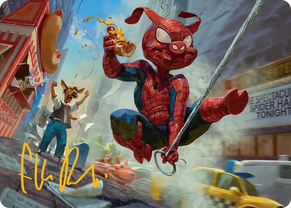 Spider-Ham, Peter Porker Art Card (Gold-Stamped Signature) card image