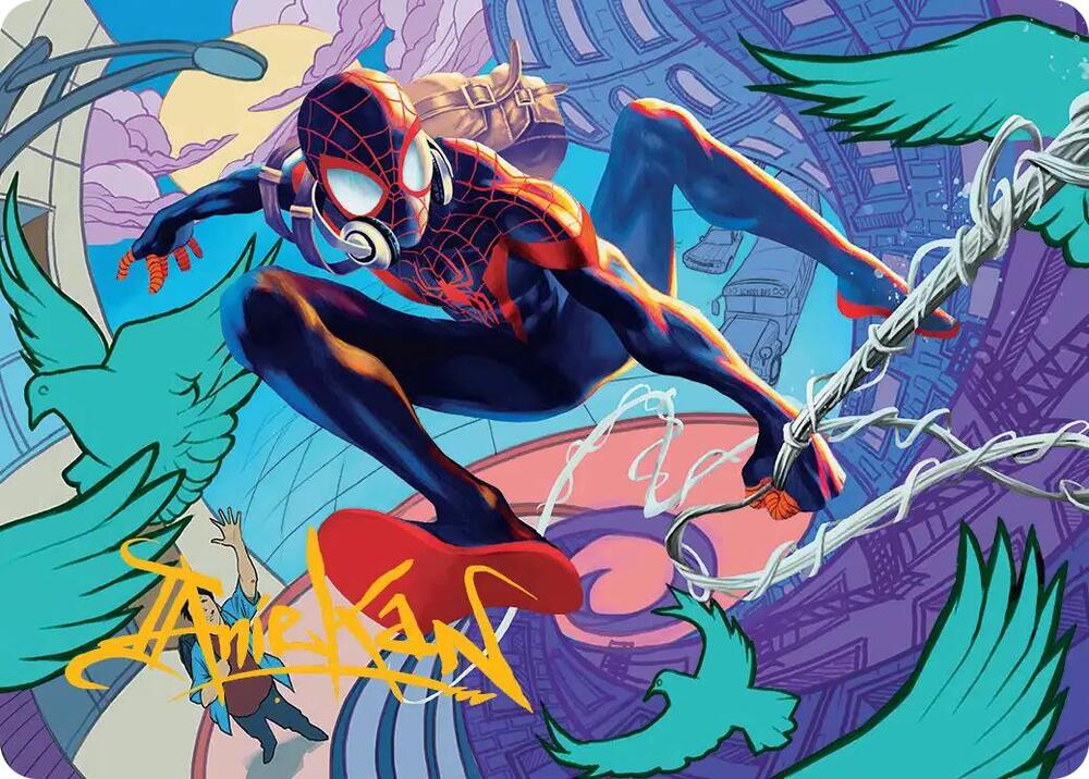 Spider-Man, Brooklyn Visionary Art Card (Gold-Stamped Signature) card image