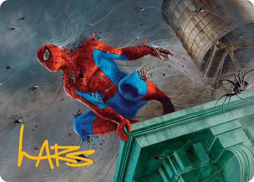 Spiders-Man, Heroic Horde Art Card (Gold-Stamped Signature) card image