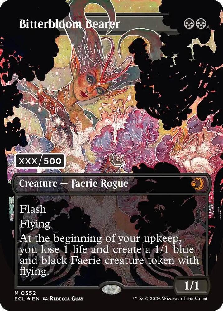 Bitterbloom Bearer (Borderless) (Serial Numbered) card image