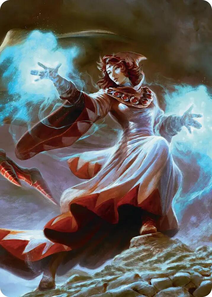 The Destined White Mage Scene Art Card card image