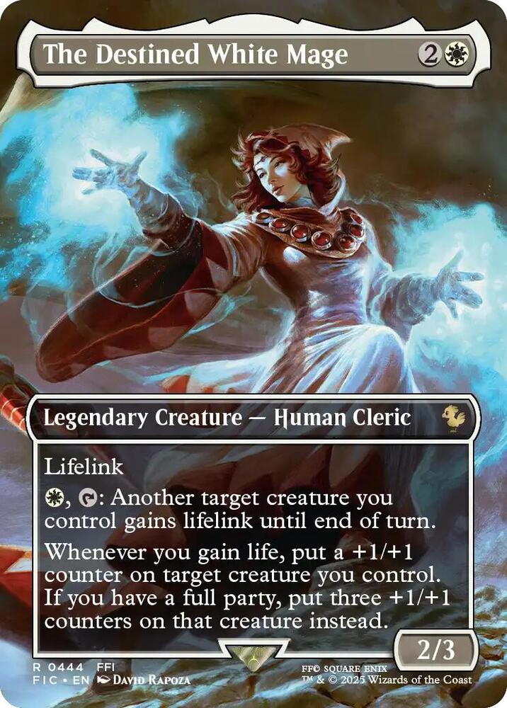 The Destined White Mage (Borderless) card image
