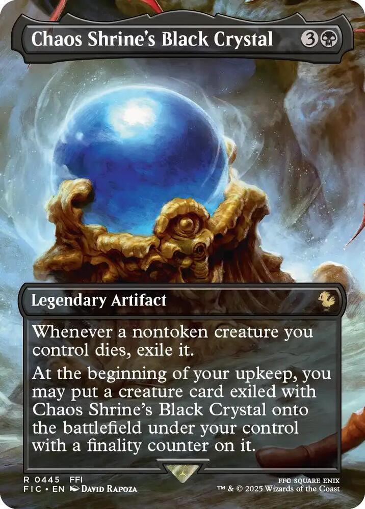 Chaos Shrine's Black Crystal (Borderless) card image