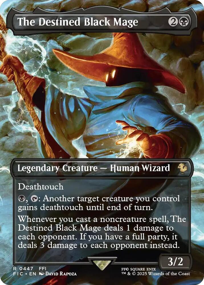 The Destined Black Mage (Borderless) card image
