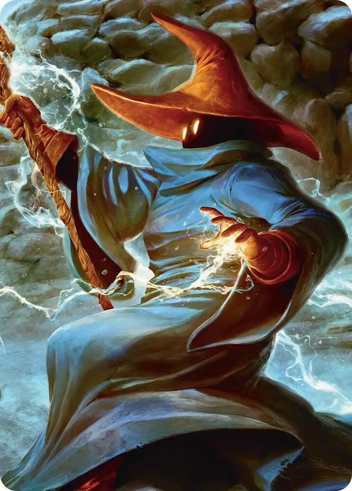 The Destined Black Mage Scene Art Card card image