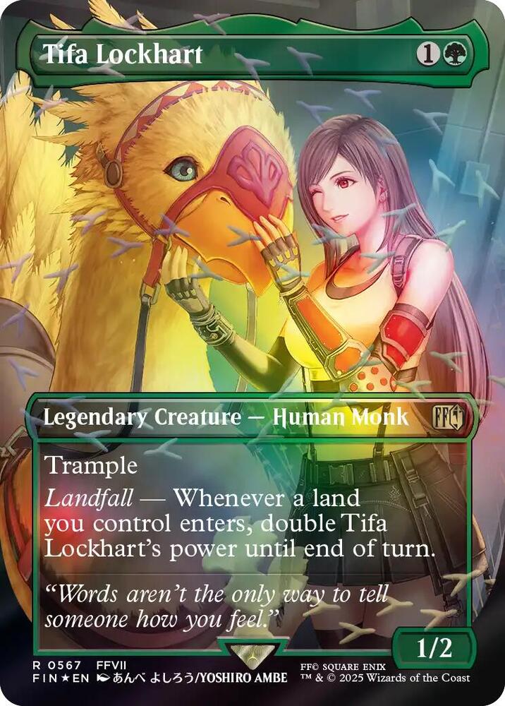 Tifa Lockhart (Borderless) (Chocobo Track Foil) card image