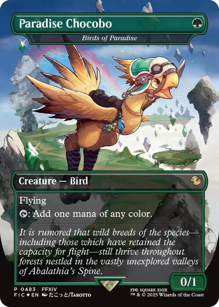 Paradise Chocobo - Birds of Paradise (Borderless) card image