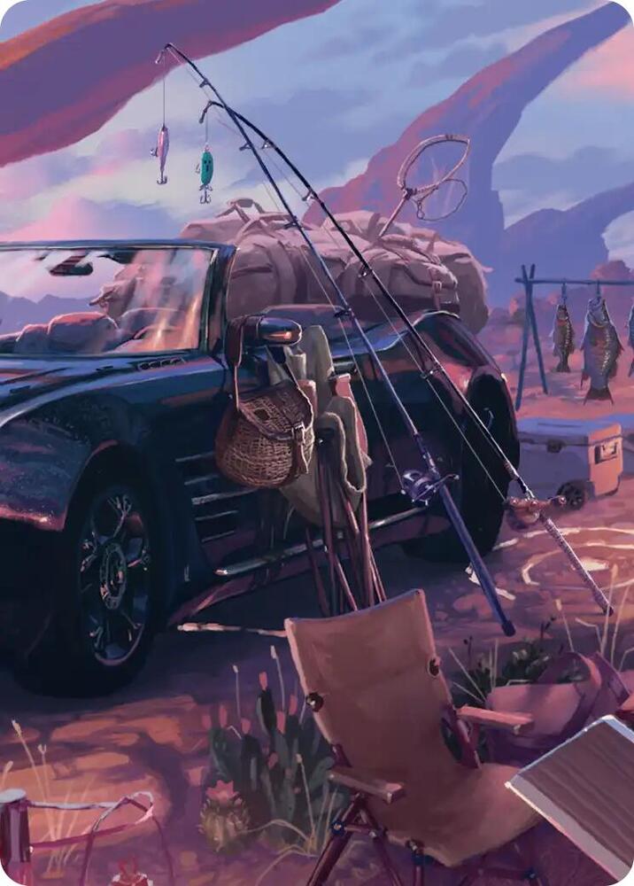 Fishing Gear Scene Art Card card image