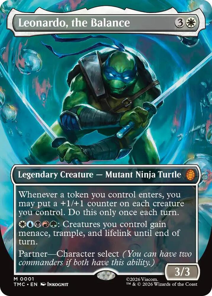 Leonardo, the Balance (0001) (Borderless) card image