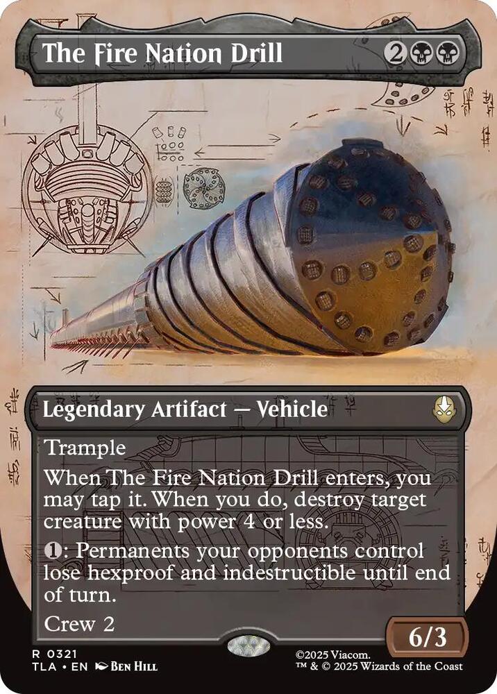 The Fire Nation Drill (Borderless) card image