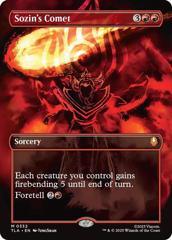 Sozin's Comet (0332) (Borderless) card image