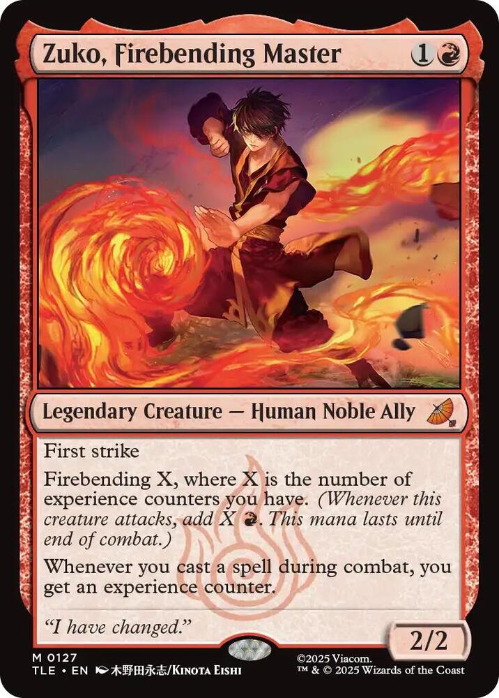 Zuko, Firebending Master card image