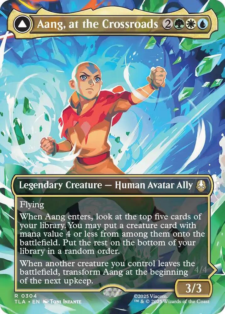 Aang, at the Crossroads (Borderless) card image