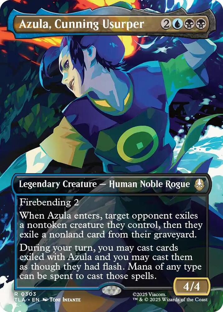 Azula, Cunning Usurper (Borderless) card image