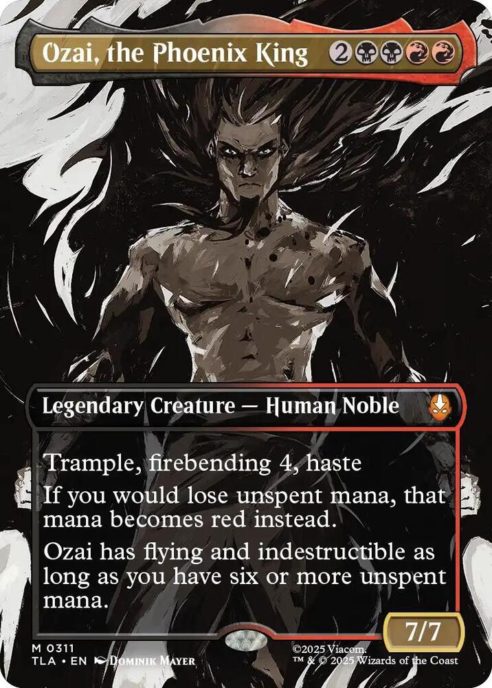 Ozai, the Phoenix King (0311) (Borderless) card image