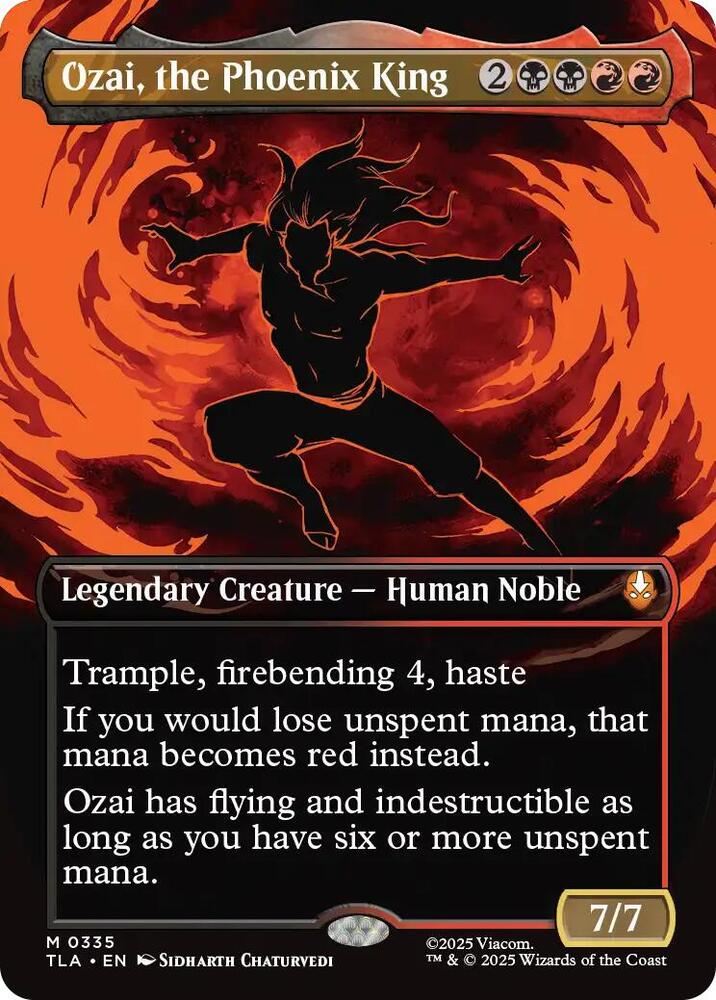 Ozai, the Phoenix King (0335) (Borderless) card image