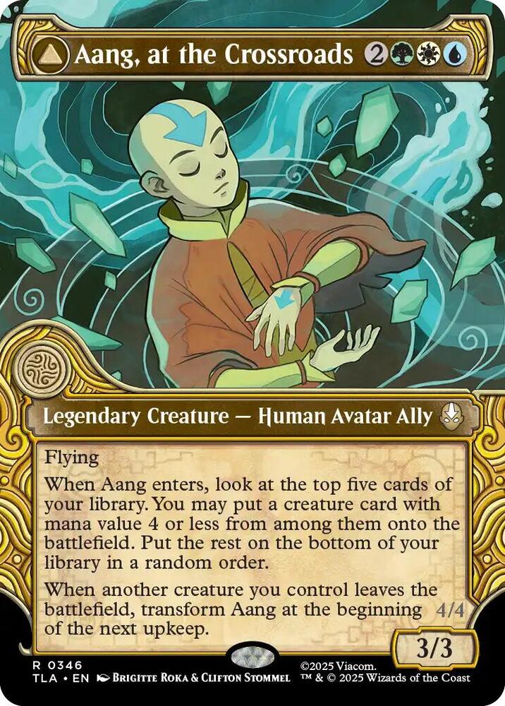 Aang, at the Crossroads (Showcase) card image