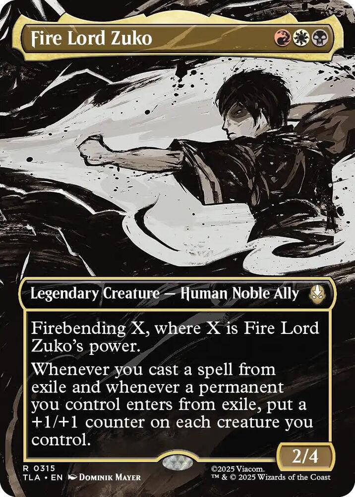 Fire Lord Zuko (Borderless) card image