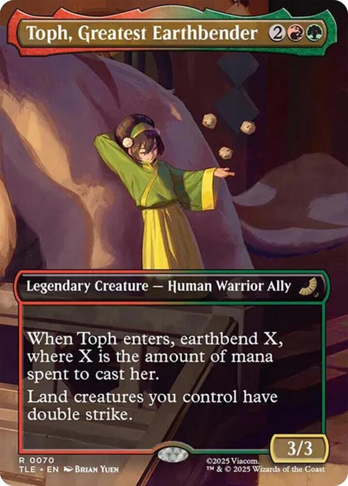 Toph, Greatest Earthbender (Borderless) card image