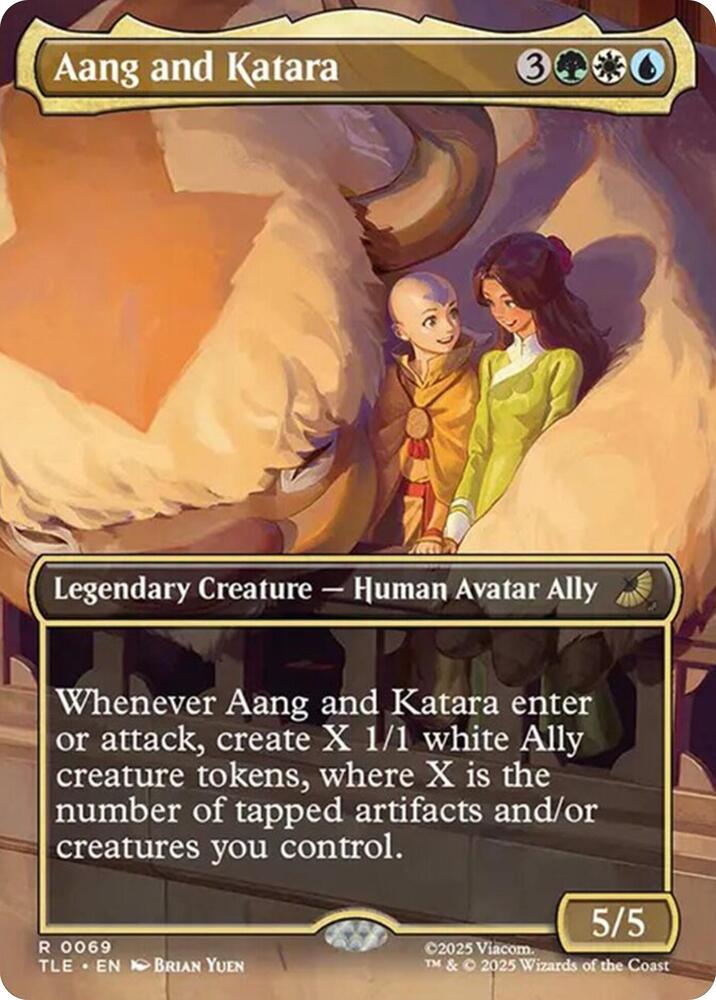 Aang and Katara (Borderless) card image
