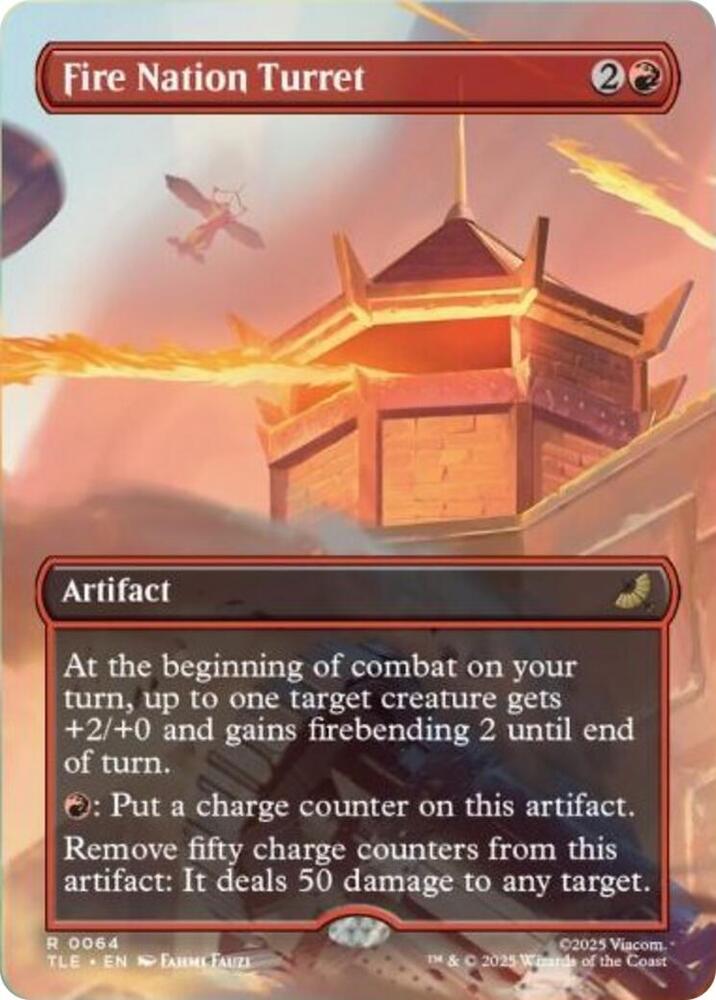 Fire Nation Turret (Borderless) card image