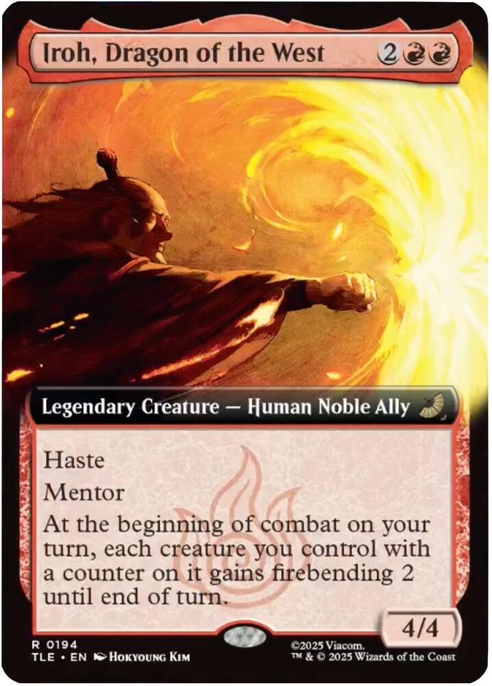 Iroh, Dragon of the West (Extended Art) card image