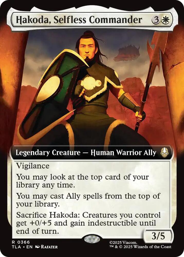 Hakoda, Selfless Commander (Extended Art) card image