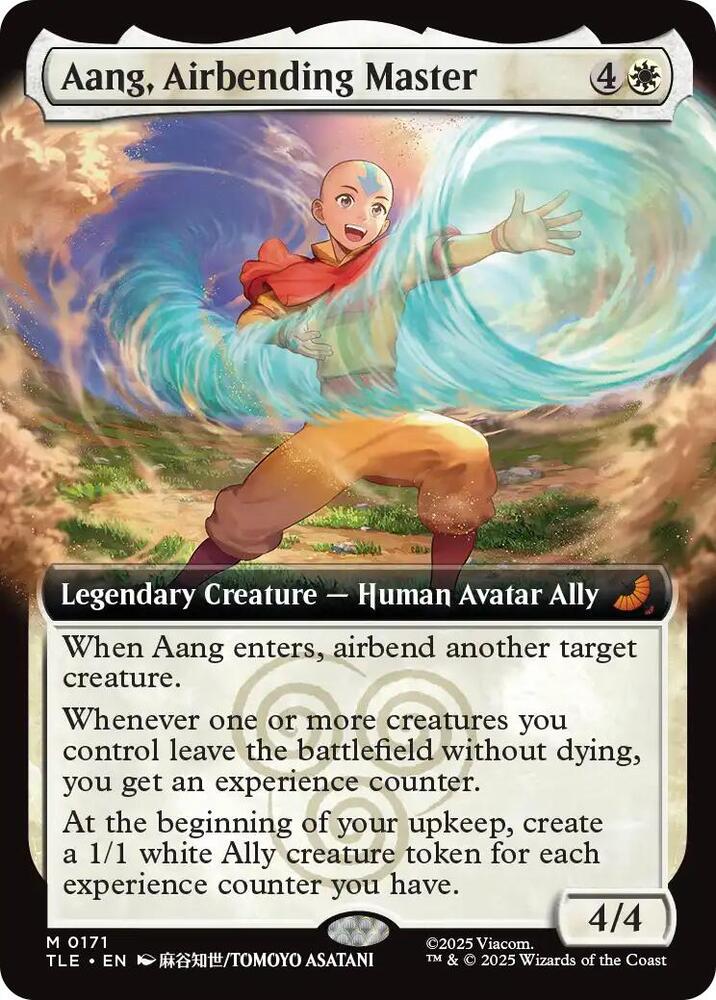 Aang, Airbending Master (Extended Art) card image