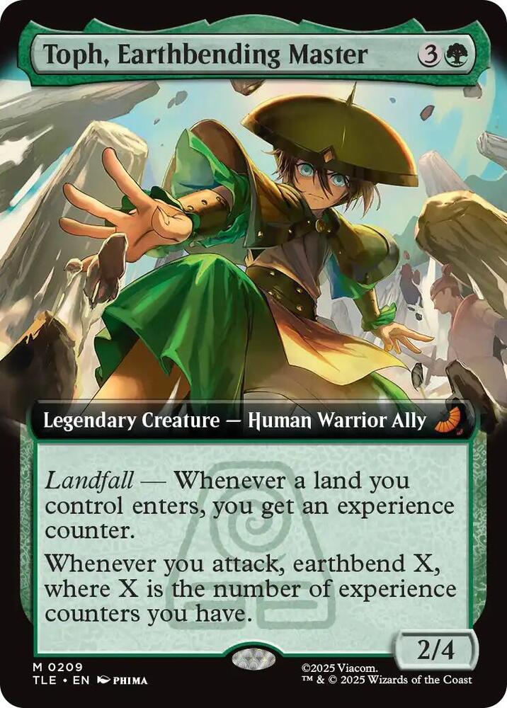 Toph, Earthbending Master (Extended Art) card image