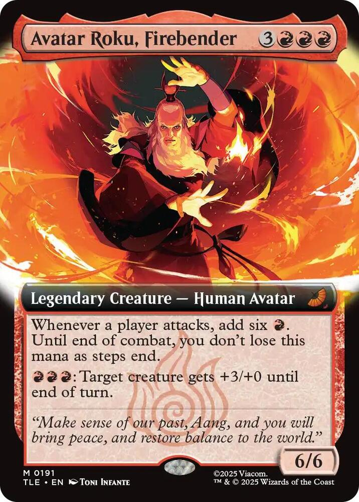 Avatar Roku, Firebender (Extended Art) card image