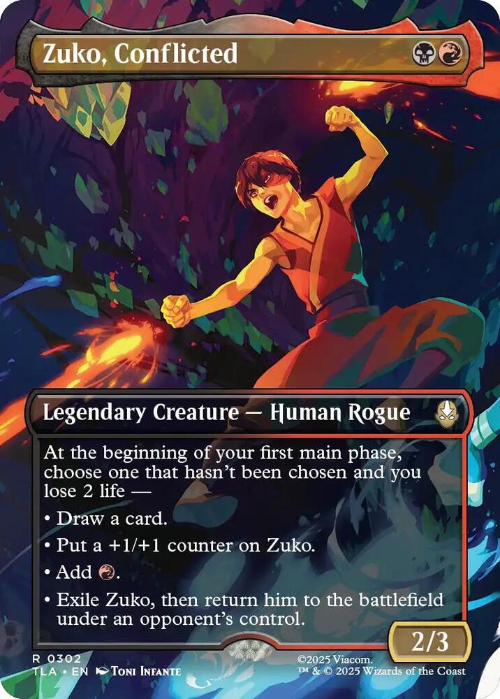 Zuko, Conflicted (Borderless) card image