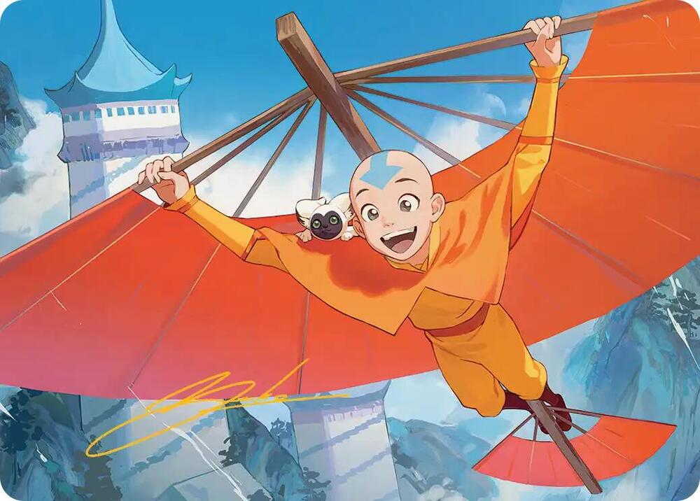 Aang, the Last Airbender Art Card (Gold-Stamped Signature) card image