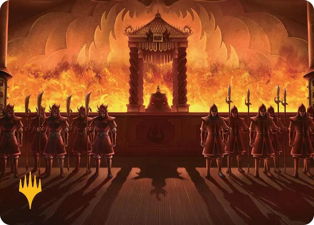Fire Lord Ozai Art Card (Gold-Stamped Planeswalker Symbol) card image