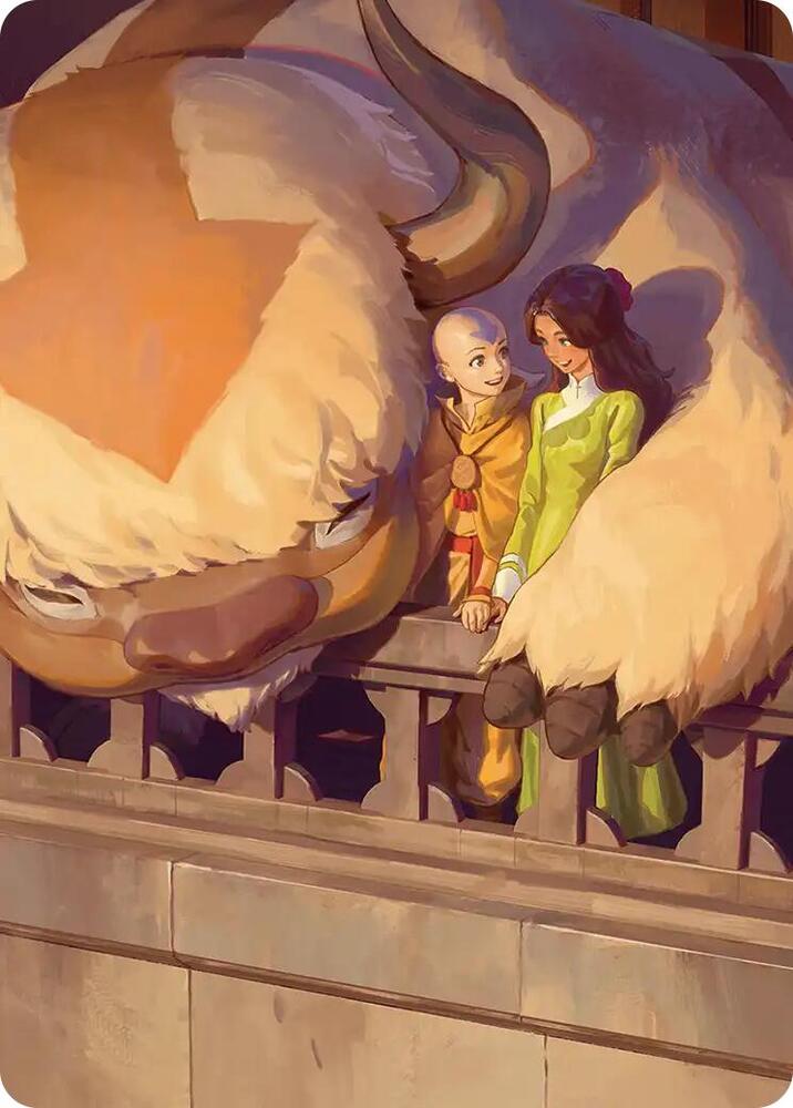 Aang and Katara Art Card card image