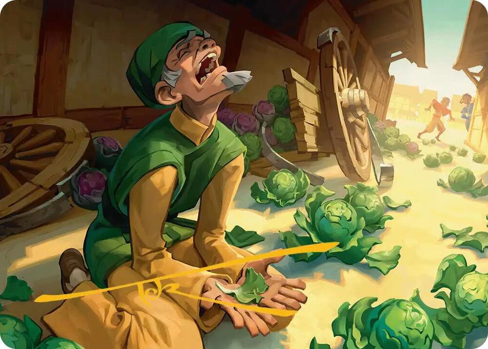 Unlucky Cabbage Merchant Art Card (Gold-Stamped Signature) card image