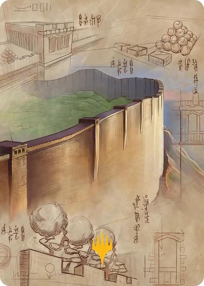 The Walls of Ba Sing Se Art Card (Gold-Stamped Planeswalker Symbol) card image