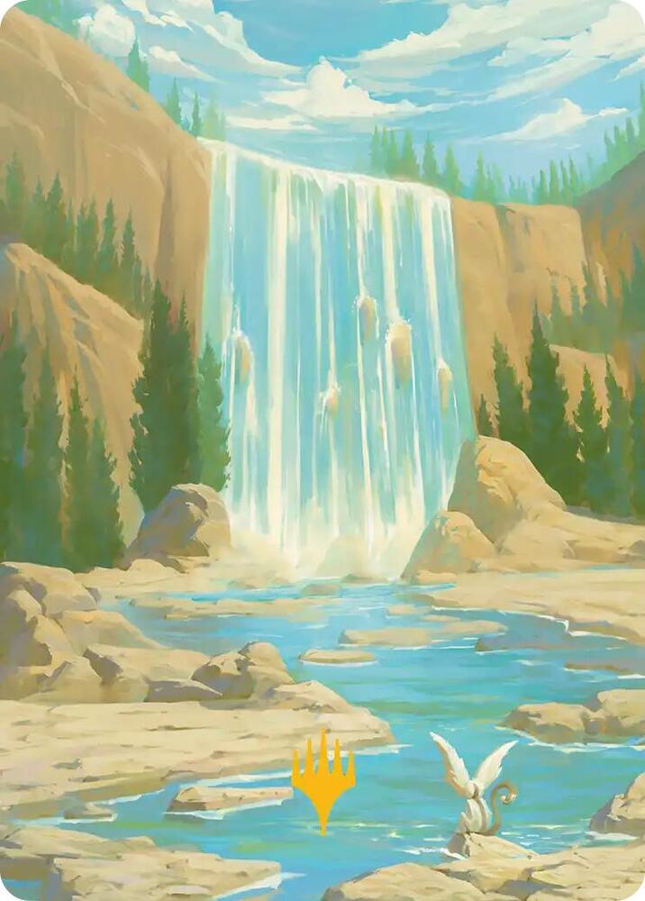 Island Art Card (Gold-Stamped Signature) card image