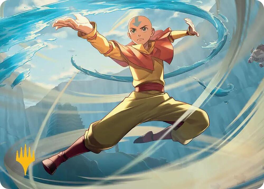 Aang, Swift Savior Art Card (Gold-Stamped Planeswalker Symbol) card image