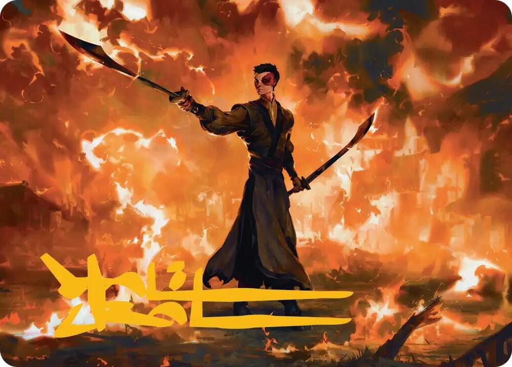 Zuko, Conflicted Art Card (Gold-Stamped Signature) card image