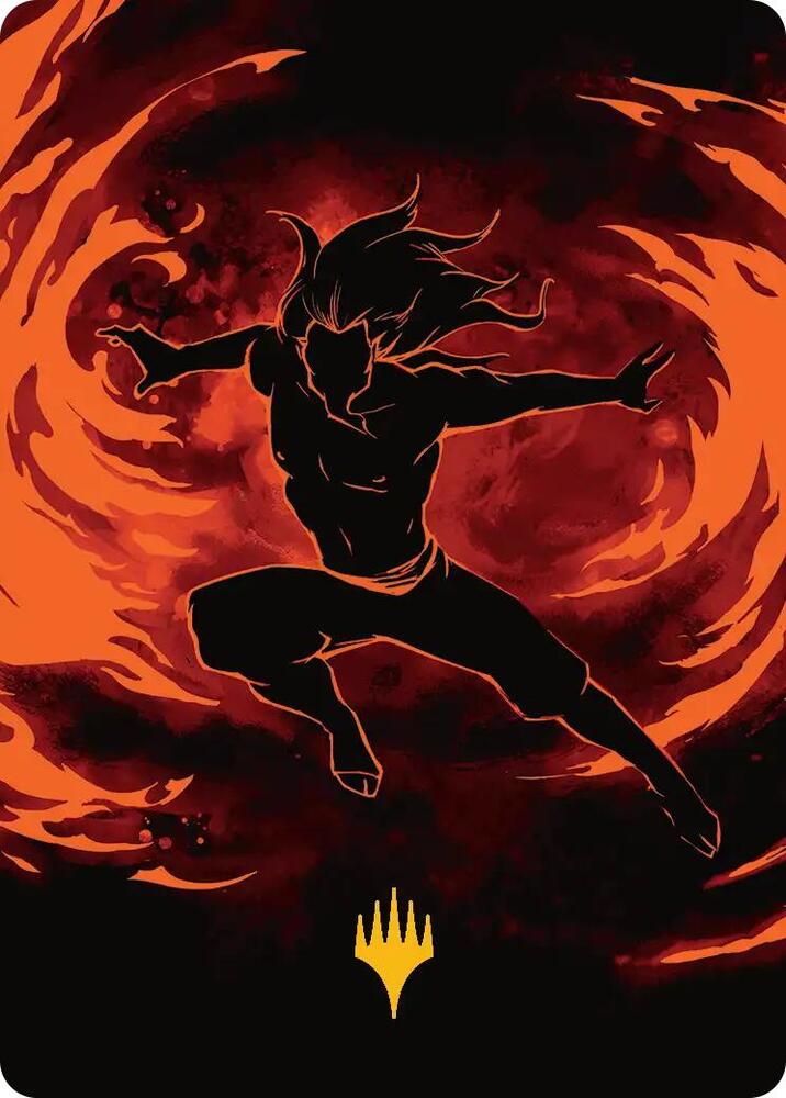Ozai, the Phoenix King Art Card (Gold-Stamped Planeswalker Symbol) card image