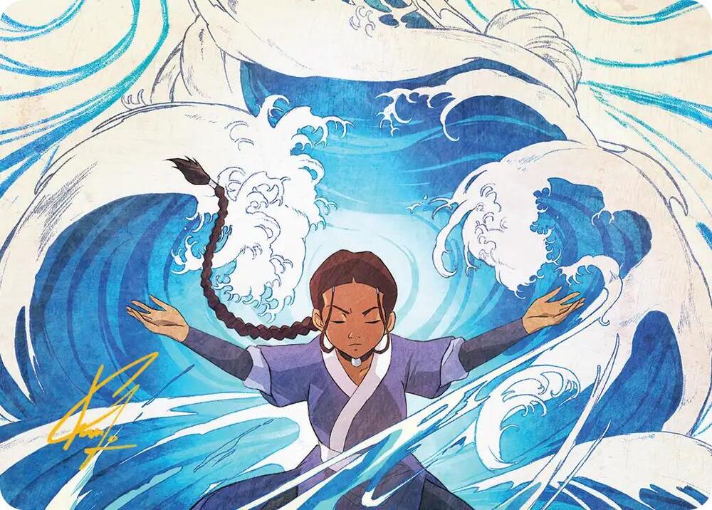 Katara, Water Tribe's Hope Art Card (Gold-Stamped Signature) card image