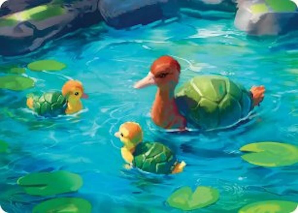 Turtle-Duck Art Card card image