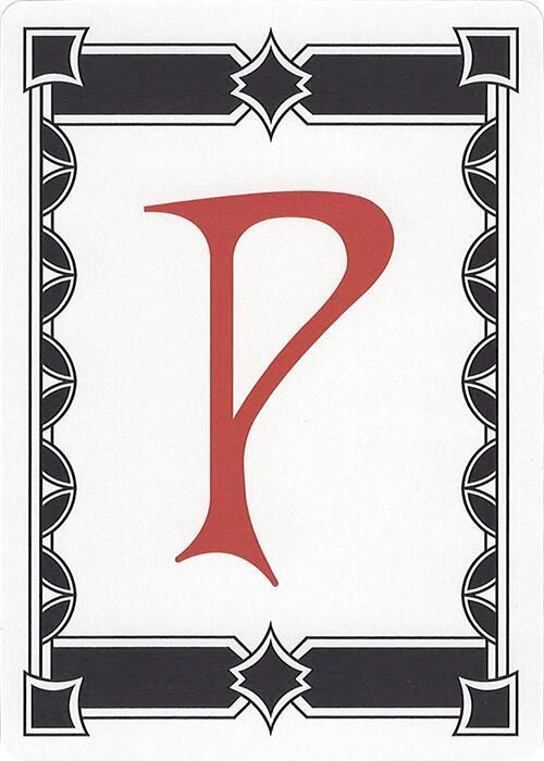 Letter Card - P card image