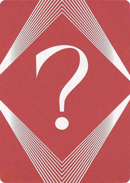 Question Mark Insert Card card image