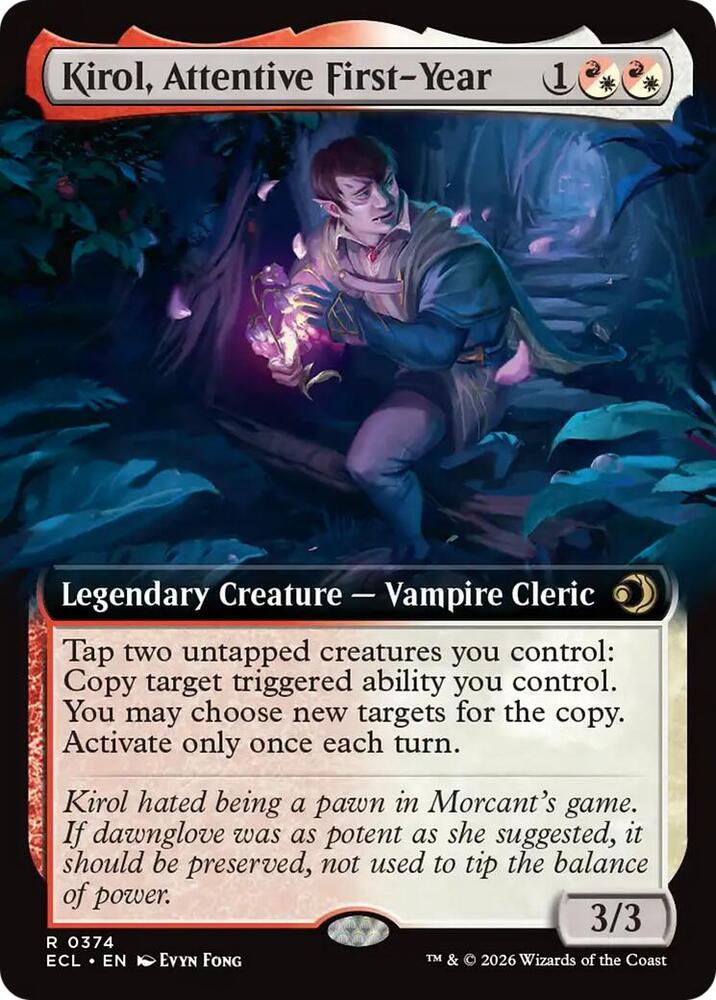 Kirol, Attentive First-Year (Extended Art) card image