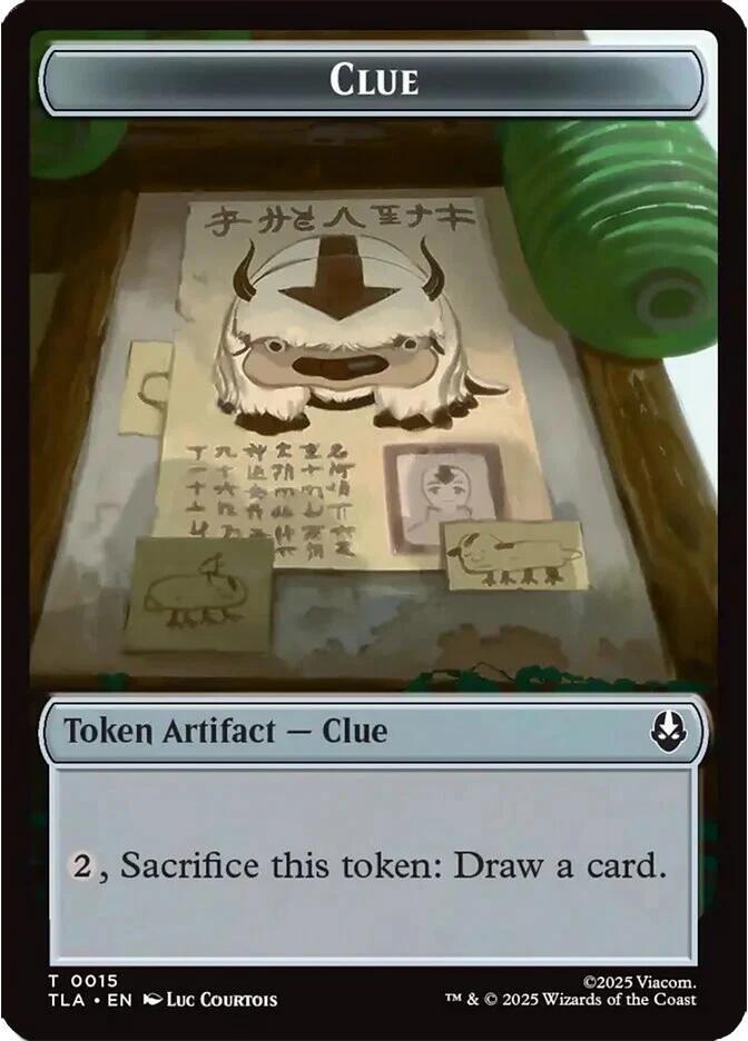 Clue (0015) // Spirit (0003) Double-Sided Token card image